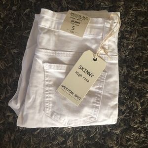 (Brand New) White High Rise Skinny Jeans